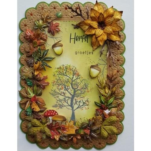 New Flower leaf lace frame edge metal Cutting Dies Stencils DIY Scrapbooking Paper/photo Cards Embossing Dies