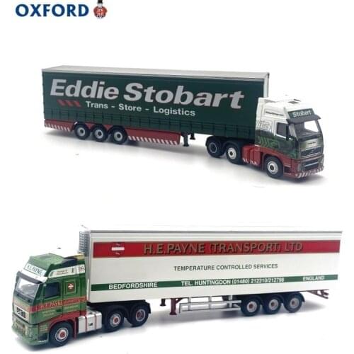 Oxford 1:76 Eddie Stobart Trailer Heavy Trucks Simulation Model Car