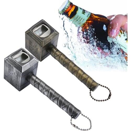 Beer Bottle Openers Decor Hammer of Thor Shaped Bottle Opener Wine Corkscrew Model Beverage Wrench Jar Dinner Party Bar Gift Toy