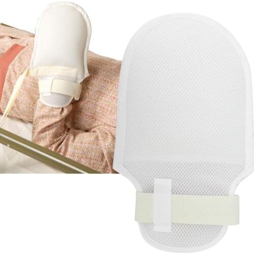 2 Types Bedridden Old Man People Anti-scratch Controls Gloves Prevent Lying In Bed Patients Unconscious Self Harm Nursing Gloves