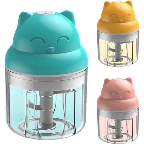 Garlic Press Eco-friendly Simple Operation Plastic Mini Electric Garlic Press for Home