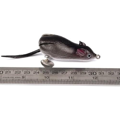 Proberos 7cm Mouse Frog Lure Fishing Lures Hooks Top Water Ray Frog Artificial Minnow Crank Strong Artificial Soft Bait 17.43g