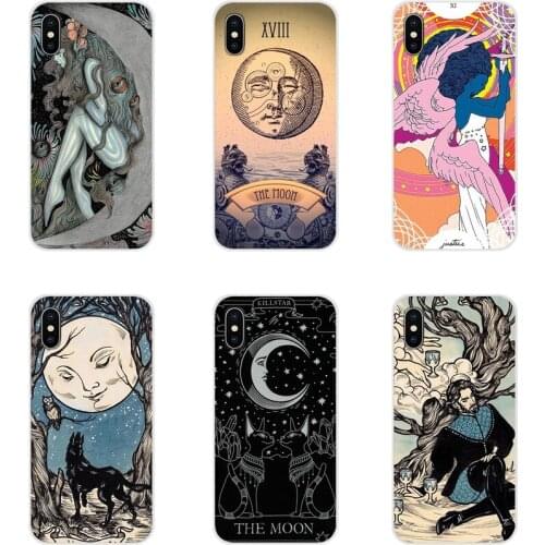 For Huawei Honor 4C 5C 6X 7 7A 7C 8 9 10 8C 8S 8X 9X 10I 20 Lite Pro Witches moon Tarot Mystery totem Silicone Phone Cases Cover
