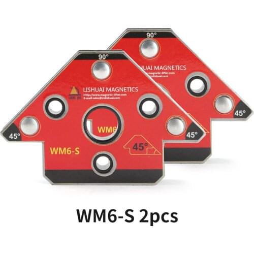 2 Pcs Strong Magnet For Welding Magnetic Corner Welding Holder Neodymium NdFeB Magnet Arrow Weld Fixer Positioner Tool WM6-S