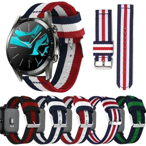 Replaceable Watchbands for HUAWEI WATCH GT 2 46mm/GT 2E /HONOR Magic 2 42mm 46mm Strap Band Nylon Sport GT2 GT2E 46 Bracelet