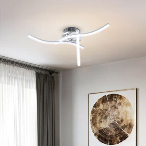 Modern Led Trigeminal Ceiling Lamp Wave Chandelier Novelty Modern Led Ceiling Lamp Bedroom Living Room Kitchen Ceiling Lamp