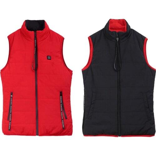 Usb Charging Intelligent Heating Vest Women Heated Jacket 2020 Winter New Cotton USB Heating Jacket Reversible Wear Size M-4xl