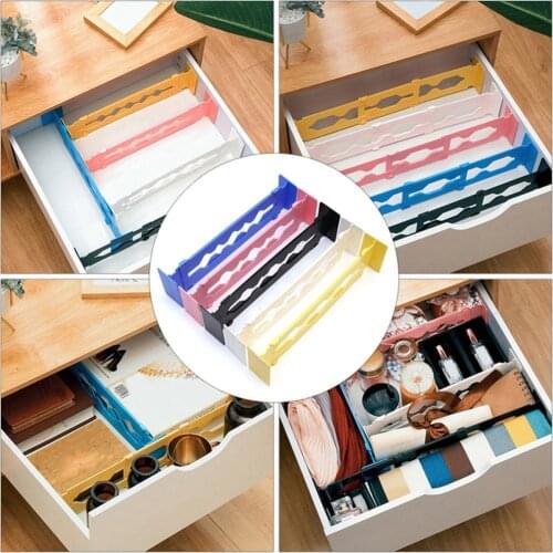 2020 Retractable Stretch Drawer Divider Organizer Storage Partition Board DIY Home Plastic Cabinet Drawer Separator Divider