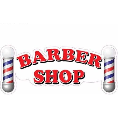 Barber Shop Concession Restaurant Food Funny Car Stickers Vinyl Windshield RV VAN Car JDM Cover Scratches Waterproof Graphics