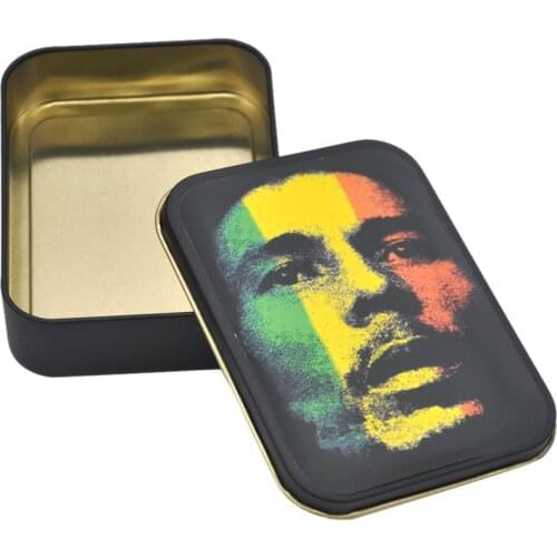 Tin Tobacco Box Cigarette Box Pocket Storage Portable Container Box Tobacco Storage Box