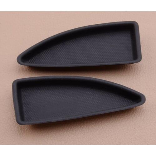 2pcs 23451124 23451126 Car Rear Door Switch Bezel Cap Bolt Cover Black 9.5 x 3.7cm Fit for Chevrolet Malibu 2016 2017 2018