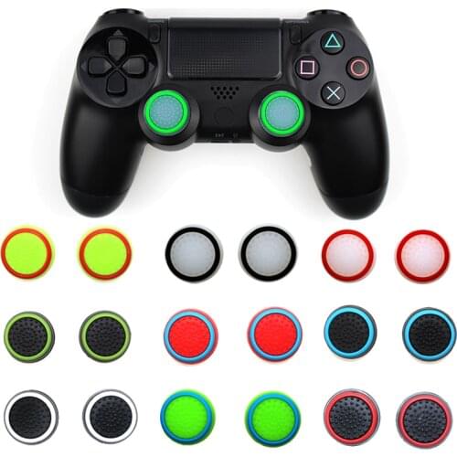 4pcs Silicone Analog Thumb Stick Grips Cover For PS3/Switch Controller Thumbstick Caps For PS4 Pro Slim For Xbox 360 One