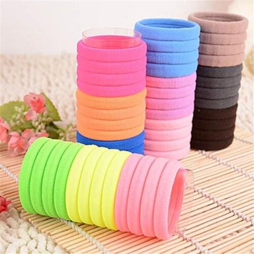 5PCS/Lot Colorful Rubber Bands Girl Child Kids Hair Holders Cute Rubber Hair Band Elastics Accessories Girl Charms Tie Gum