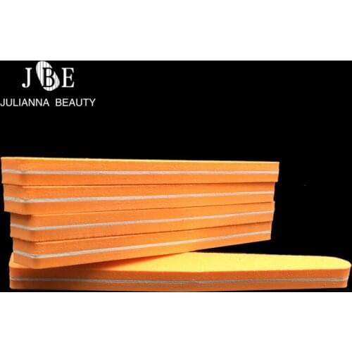 50pcs/lot 100/180 Low Price Grit Buffing Slim Crescent Nail Makeup Tools Spong Nail File Women Salon Manicure Natural Nails