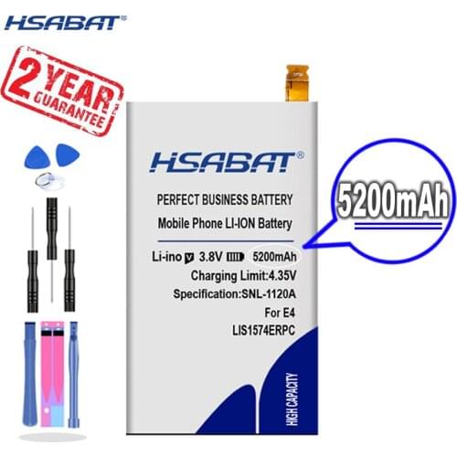 New Arrival [ HSABAT ] 5200mAh LIS1574ERPC Replacement Battery for Sony Xperia E4 E4G E2003 E2033 E2105 E2104 E2115