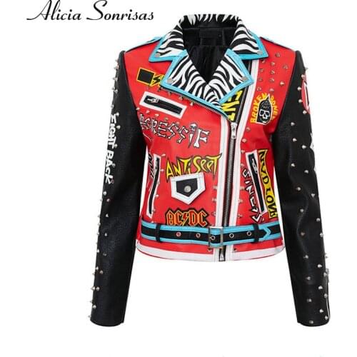 Женские кожаные куртки Alicia Sonrisas China At AliExpress