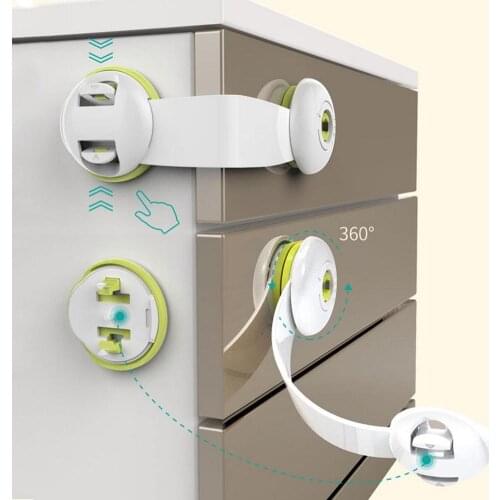 Baby Safety Lock Infants Kids Protection Child Safety Latches Drawers Cupboards Childproof Product Plastic Latch