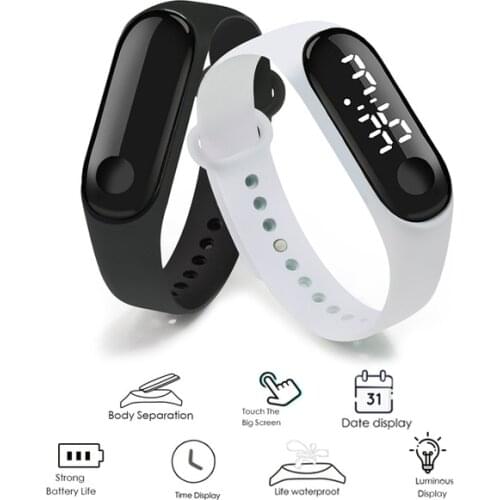 HOT M4 Mens Watch Womens Clock Heart Rate Blood Pressure Monitoring Tracker Fitness Wristband Bluetooth Connection Waterproof