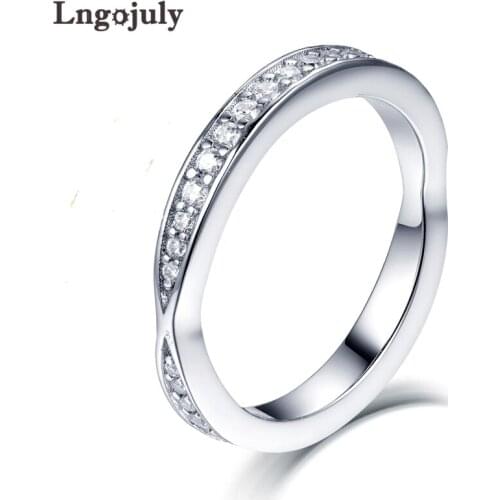 Fine Jewelry Women Ring 925 Sterling Silver Ring For Women Wedding Rings With Zircon Silver Jewelry Accessories Gift For Girl