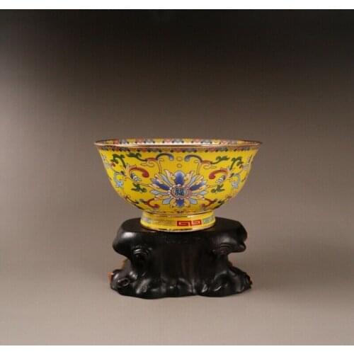 Chinese Old Porcelain Pastel Patterned Flower Penh Bowls Chinese Meal Bowl Collection Ornaments Statues for Decoration