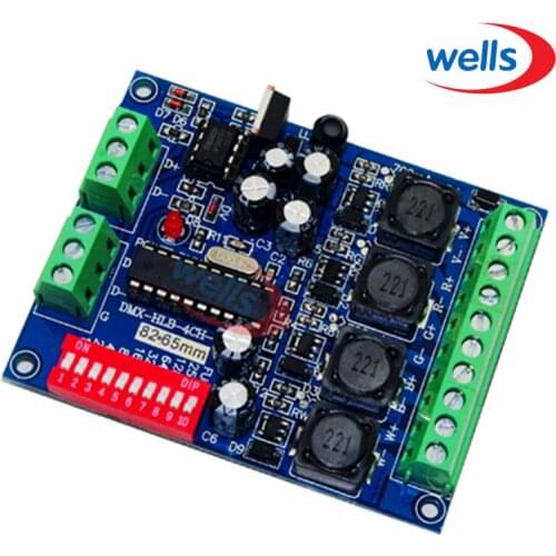 Constant Current 350ma High-power 4CH RGBW dmx Controller,drive ,DMX512 decoder For led floodlight LED Wall washer lamp