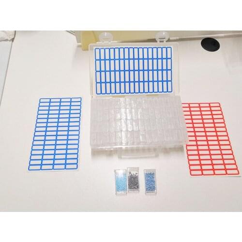 Diamond Painting Accessories Box DIY Diamant Embroidery Mosaic Tools Bead Plastic Drill Storage Box Container With Free Sticker