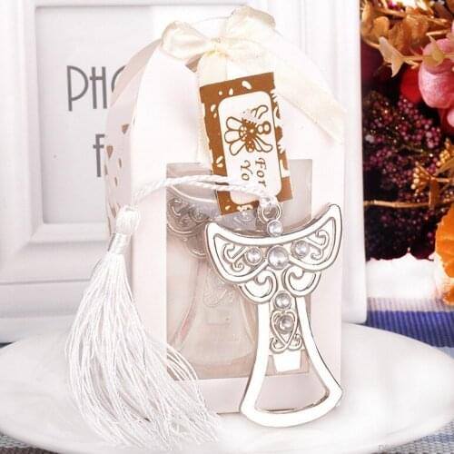 Alloy Angel Bottle Opener Barware Wedding Favors Reception Gift Baby Bridal Shower Souvenirs Wedding Favor Gift 20pcs/lot