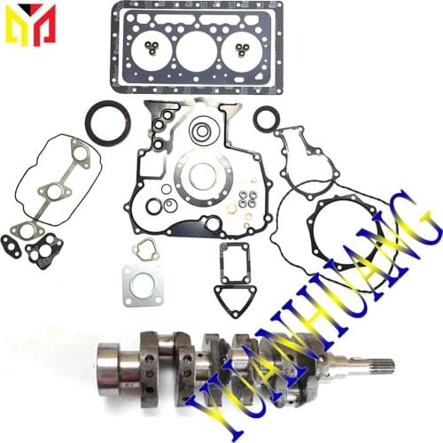 D902 Engine Overhaul Full Repair Gasket Kit Crankshaft Rebuild Crank For KUBOTA Excavator Tractor