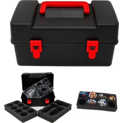 Portable Storage Box Whipping Top Handheld Carrying Case Gyroscope Game Scopperil Large Storage Capacity Shockproof Dropproof