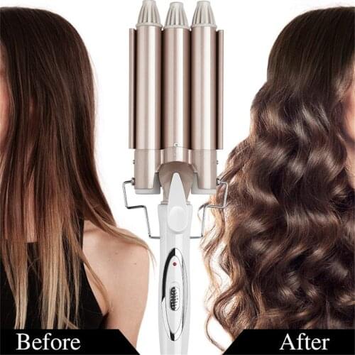 Professional Curling Iron Ceramic Triple Barrel Hair Styler Hair Electric Curlers Electric Irons Curling Hair Waver Styling Tool
