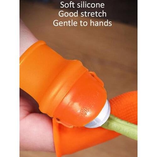 Silicone Thumb Cutter, Harvesting Plant Picker, Finger Knife Protector Vegetable Harvesting Knife, Cut-resistant Bean Picker