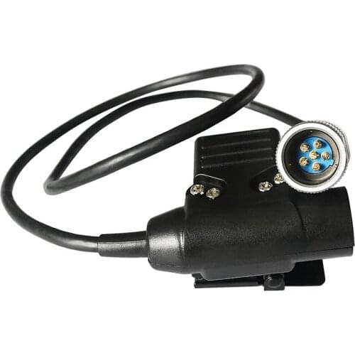 U94 PTT 6-pin Tactical headset adapter military walkie-talkie accessory for AN / PRC 152 PRC 148 walkie talkie