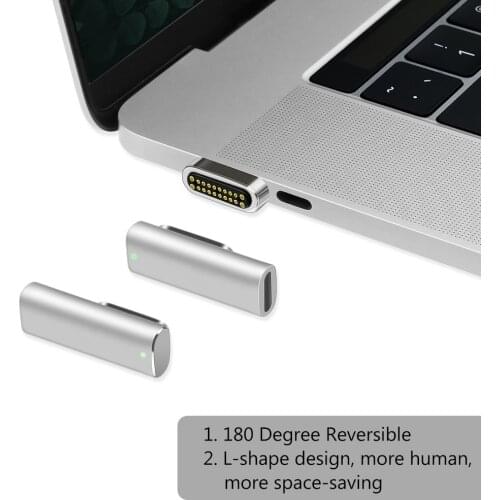 USB C Adapter 20 Pins Magnetic Connector PD 100W Magsafe For MacBook Pro For Huawei For Samsung Charging Adapter C