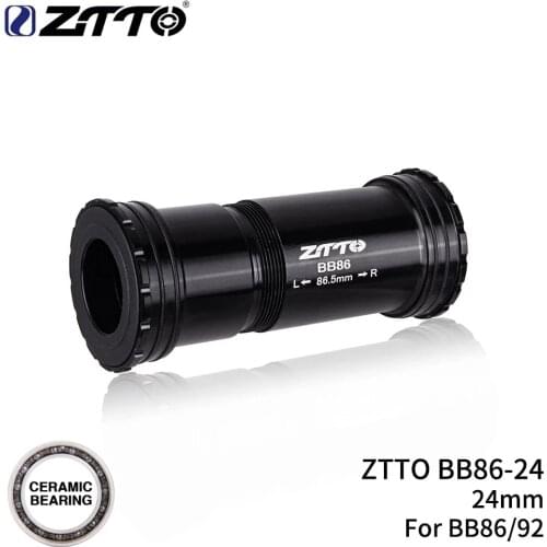 ZTTO BB86 24mm CERAMIC BB92 BB90 Press Fit Bottom Brackets Thread lock for Road Bicycle Mountain bike 24 shaft Crankset chainset