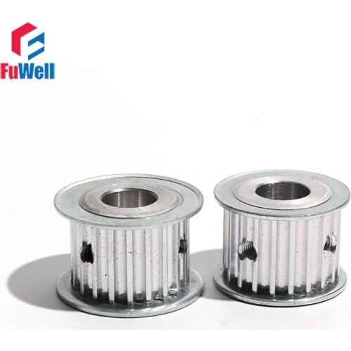 HTD 5M-19T Timing Pulley 16mm/21mm/27mm Belt Width Toothed Pulley 5/6/6.35/7/8/10/12/14mm 19Teeth Transmission Belt Pulley