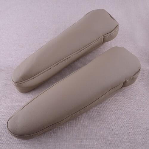 1Pair Car Beige Front Seat Armrest Protector Cover Fit For Toyota Sienna 2011 2012 2013 2014 2015 2016 2017 2018 Accessories