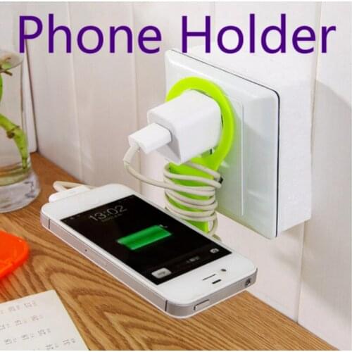 1PCS Creative Foldable Mobile Phone Charger Bracket Fixed Electric Charger Rack Multi-function Mobile Phone Charger Holder