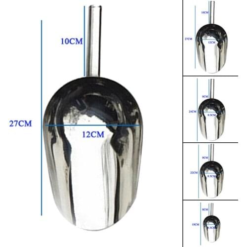 1pc Ice Scoop 8-10Inch Stainless Steel Ice Scraper Food Buffet Candy Bar Scoops Shovel Kitchen Gadgets And Accessorie Tabletoo