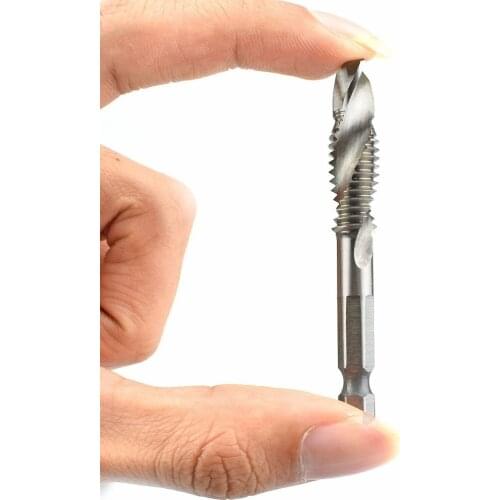 1PCS Titanium Coated HSS Drill Bit Set for Metal Power Tools Twist Drill Accessories Hex Shank Woodworking Tool Optional Size