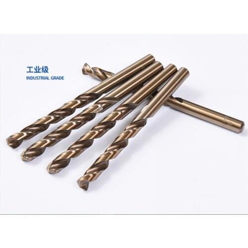 10pcs HSS Cobalt Twist Drill Bit Set M35 Co Drill Bit 1mm 1.5mm 2mm 2.5mm used for Steel Stainless Steel Metal Reamer Tools