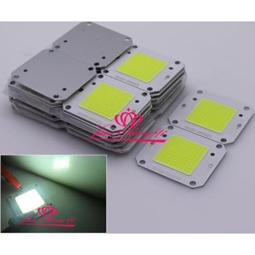 100PCS 50W Pure white 6000k High Power COB LED 32V 125MA For DIY LED Flood Light