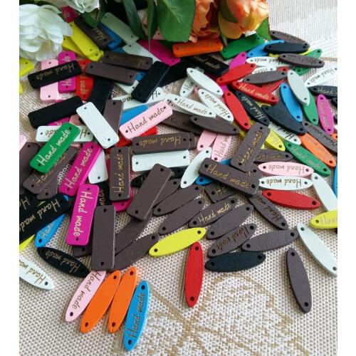 NEW Fashion 100pcs/pack Mupai Handmade Buttons Scrapbooking Sewing Button Natural Wood Scrapbooking for Crafts DIY Accessories