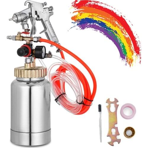 2L Pressure Pot Tank with Air Spray Gun and Regulator for Natural Stone Sprayer Putty Sprayer Paint Sprayer Power Tools