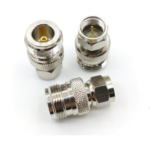 20pcs/50pcs brass N female jack TO F male plug straight RF Coaxial CONNECTOR
