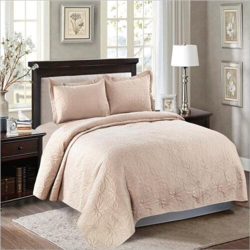 2021 New Bedspread Bed Cover Flat Sheet Size 220x240cm Blanket Pillowcases 3pcs