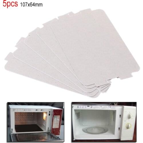 5Pcs Microwave Oven Mica Plate Sheet Thick Replacement Part For Midea 10.7x6.4cm 2019New