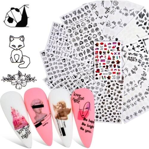 61 New Designs Flamingo Animal Fruit Series Nail Water Decals Dream ChaserPattern Tranfer Sticker Nail Art Decoration