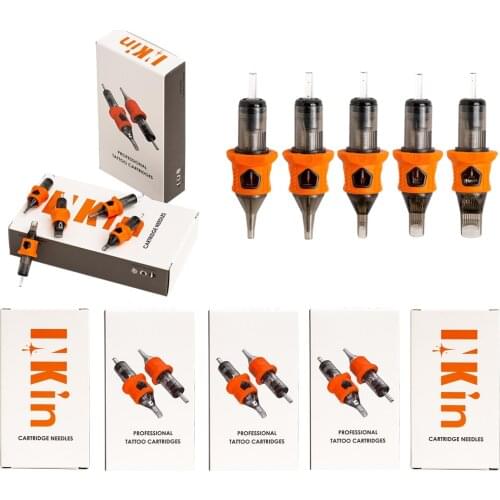 80PCS MIXED EZ INKIN Silicone Tattoo Cartridge Needles RL RS MC M1 Tattoo Needles Safety Membrane for Tattoo Cartridge Machine