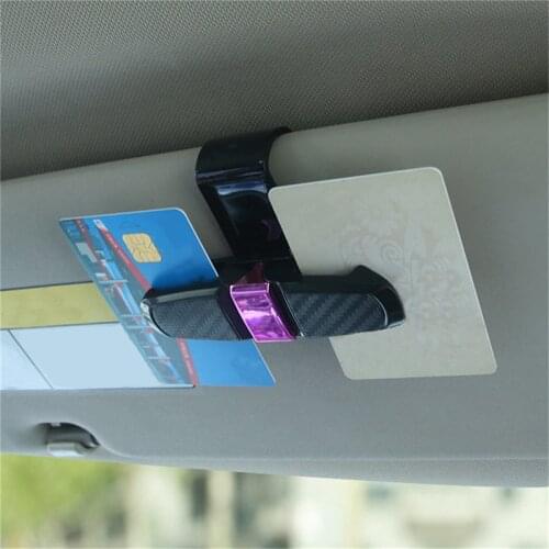Car Sunshade Storage Clip Practical Multifunction Visor Sun Glasses Car Sun Visor Glasses Clip Card Holders