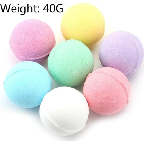Small Bath Bomb Body Stress Relief Bubble Ball Moisturize Shower Cleaner Handmade SPA Stress Relief Salts Bath Bombs 40G